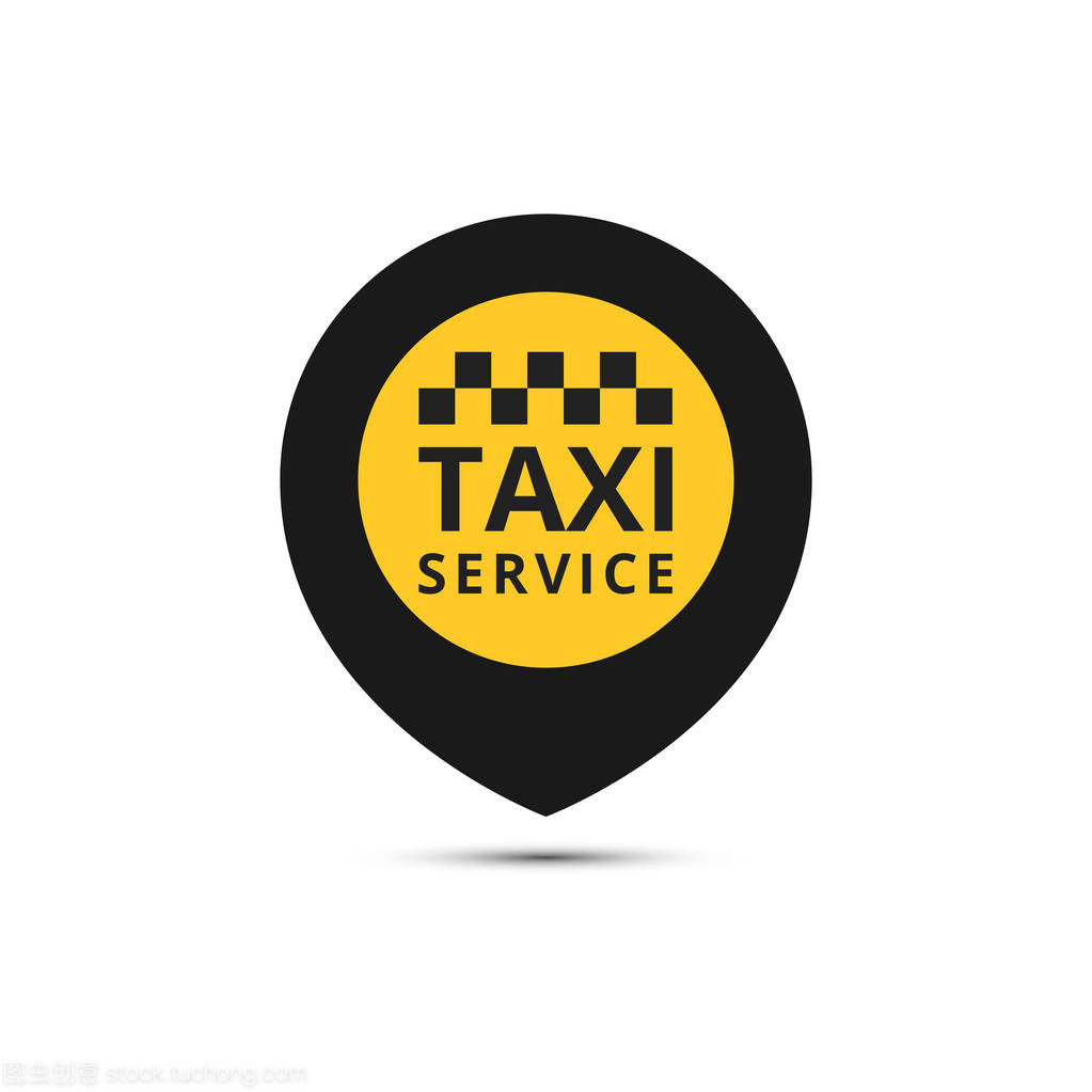出租車與財務咨詢的視覺連接 矢量標志設計的巧妙融合